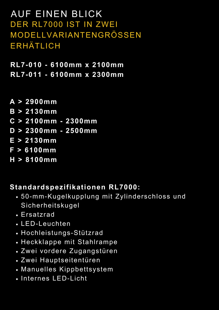 Abmessung RL7000